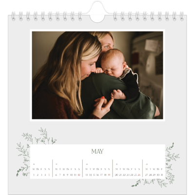 Square calendars  — Hand drawn flowers [cover]