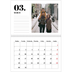 A4 Double Photo Calendar — Serif and moments [March]