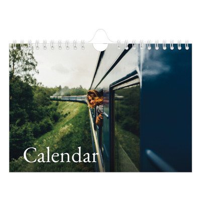 A5 Landscape Photo Calendar — Simple serif [cover]
