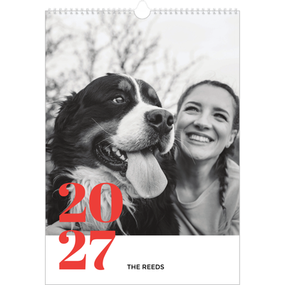A3 photo calendars — A bold year [cover]