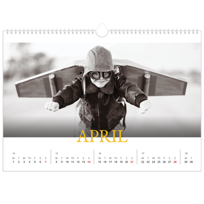 A3 Photo Calendar — Heritage style [April]