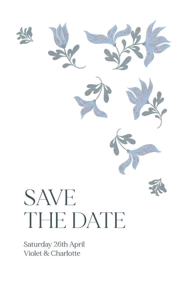 Save the date — Elegant floral