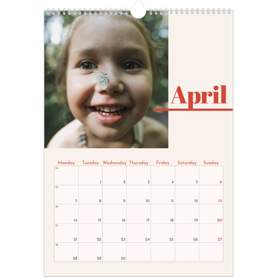 A3 photo calendars — 90s nostalgia [April]