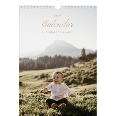 A4 Photo Calendar — Photo strip boxes [cover]