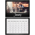 A4 Double Photo Calendar — Chalkboard style [January]