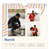 Square calendars  — Retro stripes [March]