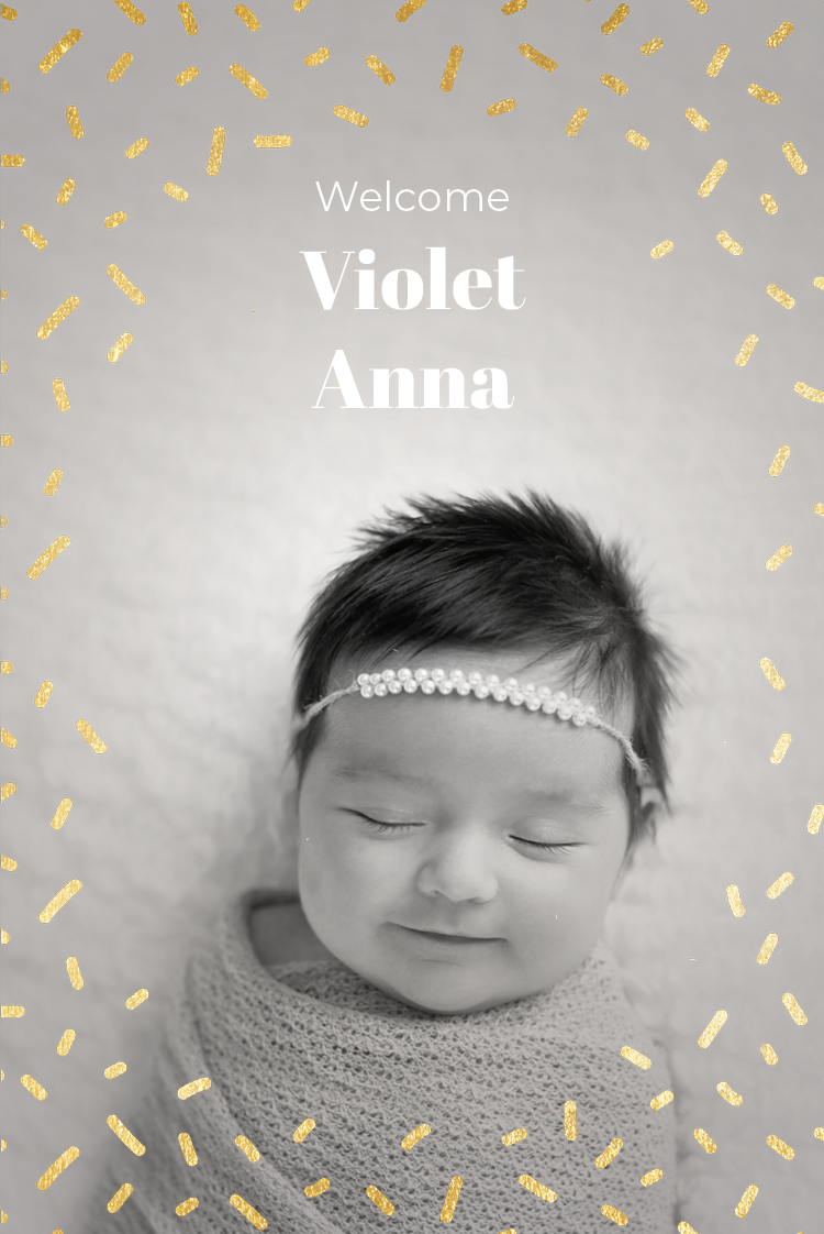 Invitations — Gold flecks