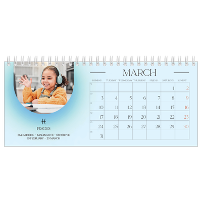 Desk calendars — Astrology gradients [March]