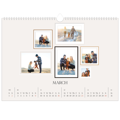 A3 Photo Calendar — Wall photo gallery [March]