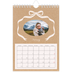 A5 Photo Calendar — Kraft and bow [February]