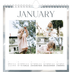 Square calendars  — Paintbrush effect [January]