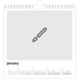 Square calendars  — Design your own product [January]