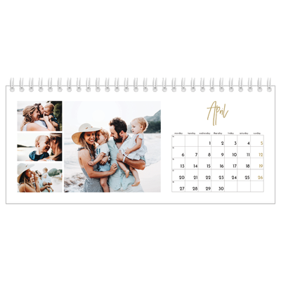 Desk calendars — Scribble text [April]