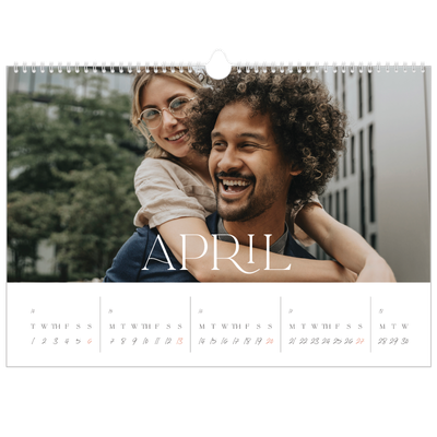 A3 Photo Calendar — Larger than life [April]