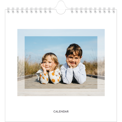 Square calendars  — Clear frame [cover]