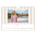 A4 Landscape Photo Calendar — Script and stripes [February]