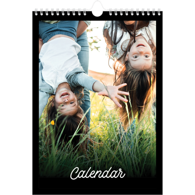 A4 Photo Calendar — Black minimal [cover]