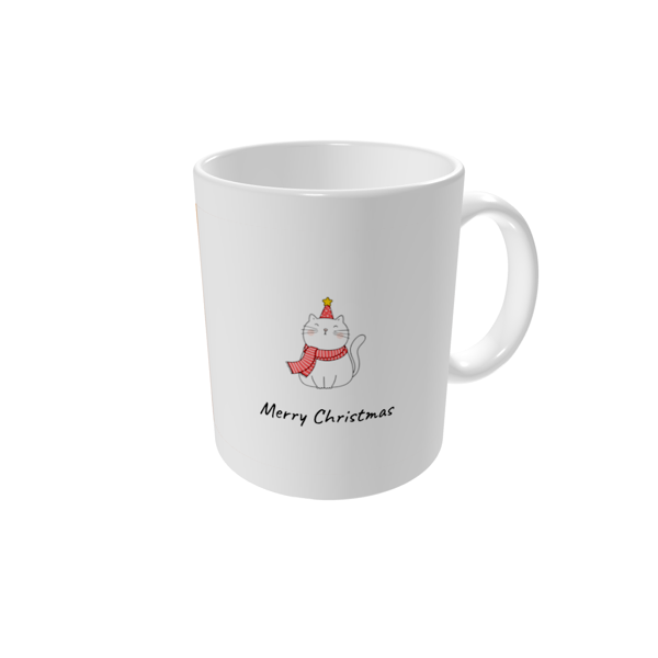 Personalised mugs — Cosy Christmas cat