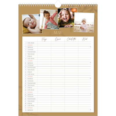 A3 Family Planner — Down to earth Planner - Family of 4 [cover]