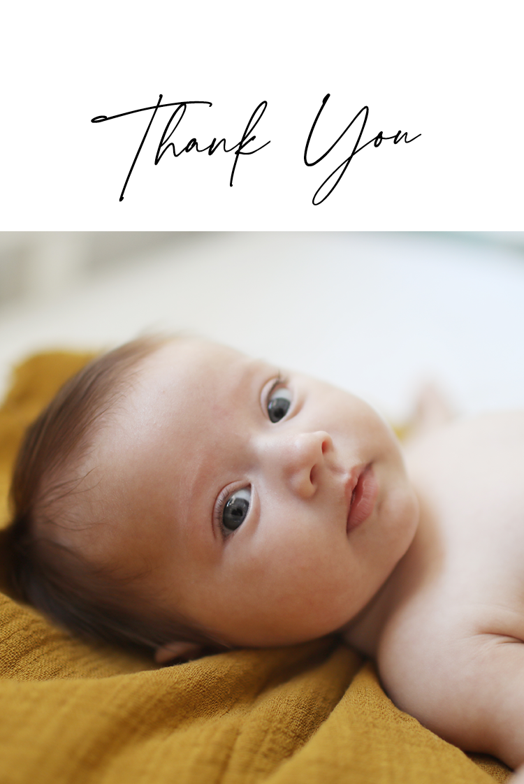 Thank you cards — Just a note