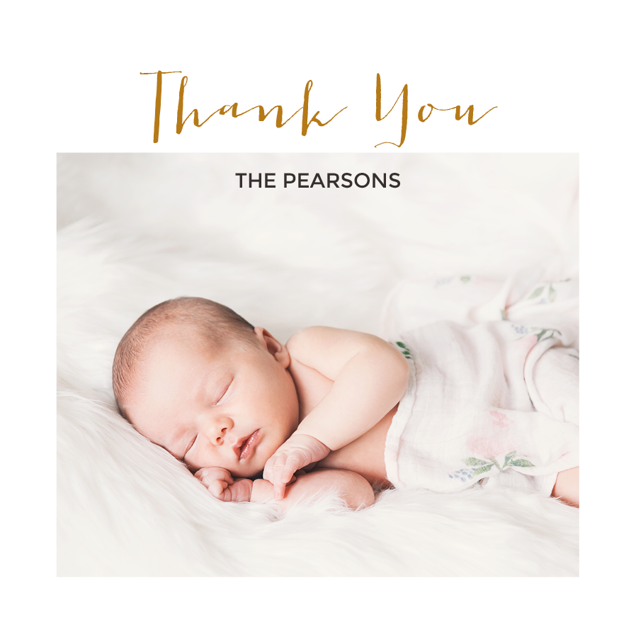 Thank you cards — Welcome home