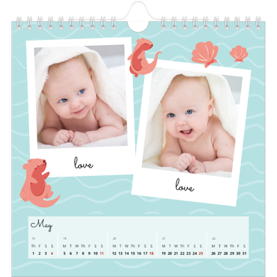 Square calendars  — Cute animals [cover]