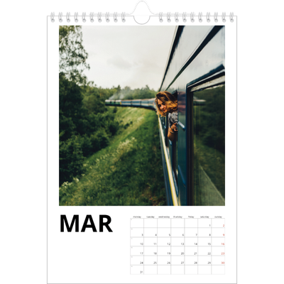A4 Photo Calendar — Big date [March]