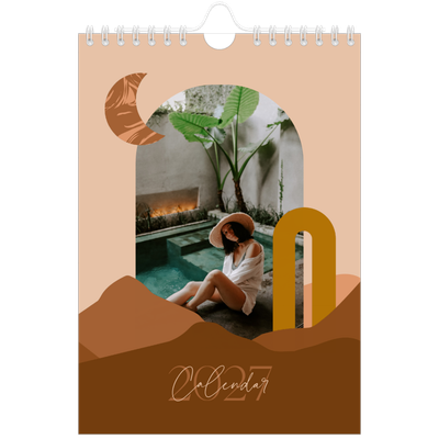 A5 Photo Calendar — Neutral mountains [cover]