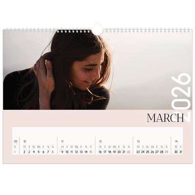 A3 Photo Calendar — Overlapping text [March]