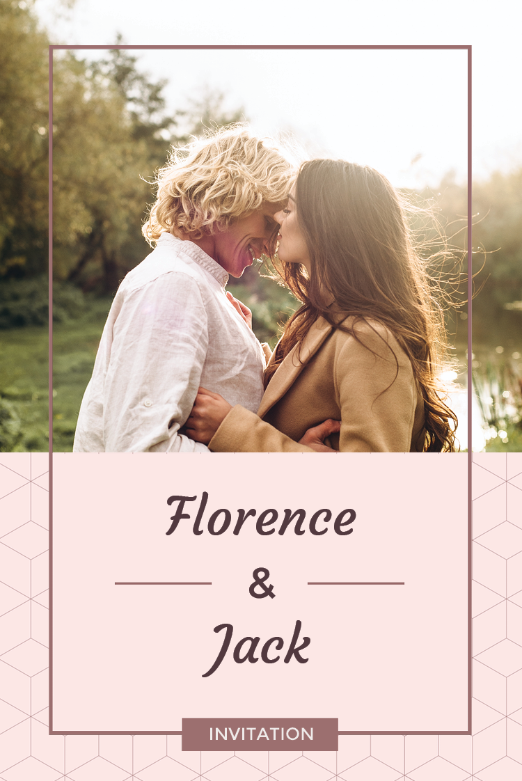 Invitations — Dusty pink