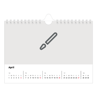 A5 Landscape Photo Calendar — Design your own product [April]