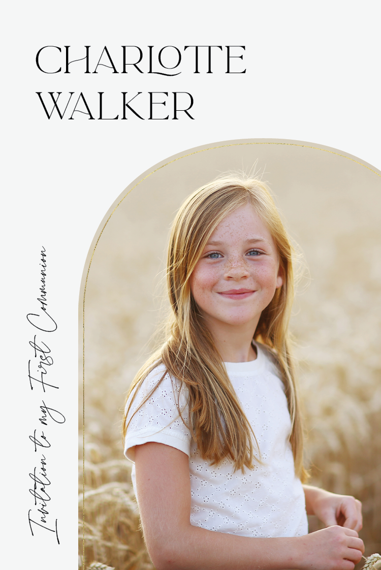 Invitations — Ivory arc frame