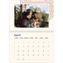 A4 Double Photo Calendar — Retro stripes [April]