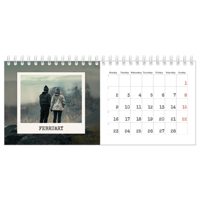 Desk calendars — The portrait edit [February]