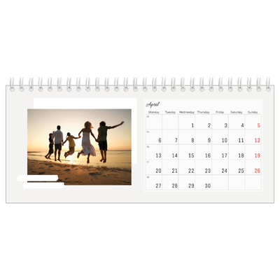 Desk calendars — Muted tones [April]