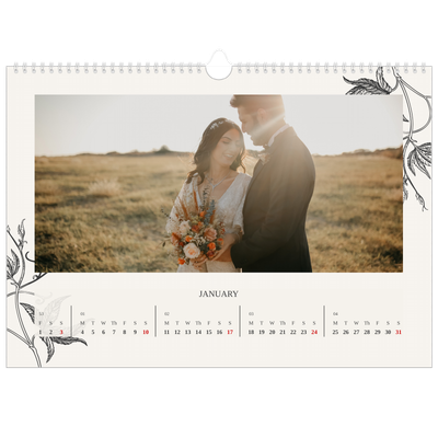A3 Photo Calendar — Ink & ivy [January]