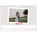 A3 Photo Calendar — Signed in crimson [April]
