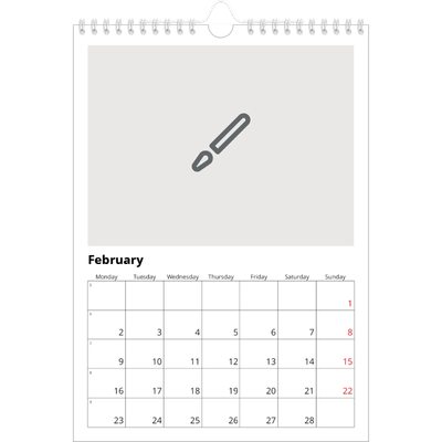 A4 Photo Calendar — Design your own product [February]