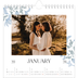 Square calendars  — Elegant floral [January]