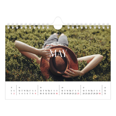 A5 Landscape Photo Calendar — Endless escape [May]