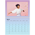 A4 Double Photo Calendar — Pastel shades [March]