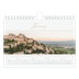 A5 Landscape Photo Calendar — Gold script banner [January]