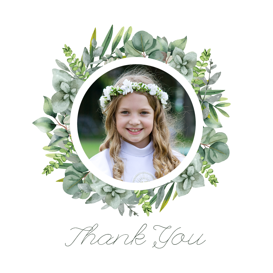 Thank you cards — Botanical burst