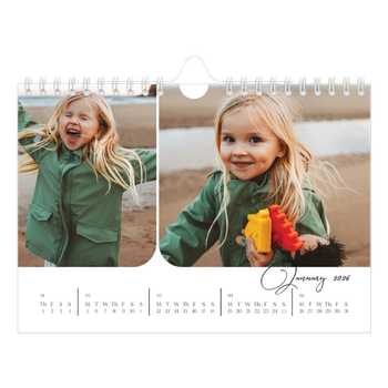 A5 Landscape Photo Calendar — Snapshots and script