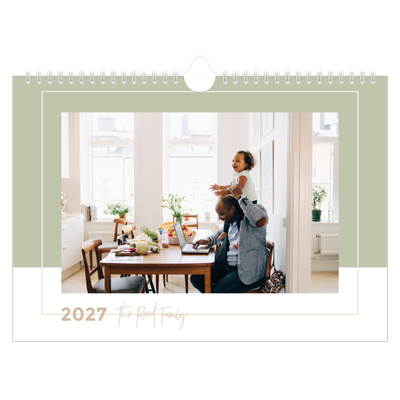 A4 Landscape Photo Calendar — Earthy frames [cover]