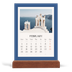 Easel Desk Calendar Portrait  — Classic colours [February]