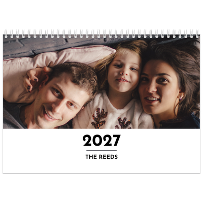 A4 Double Photo Calendar — Letter spotlight [cover]