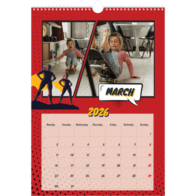 A3 photo calendars — Comic book [March]