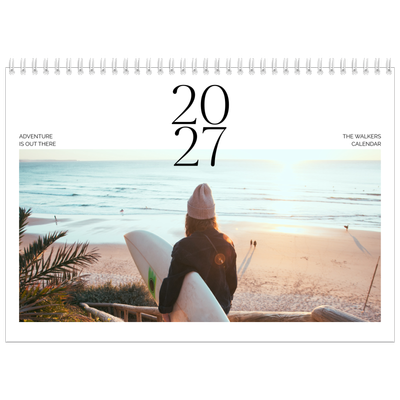 A4 Double Photo Calendar — Surfing sunsets [cover]