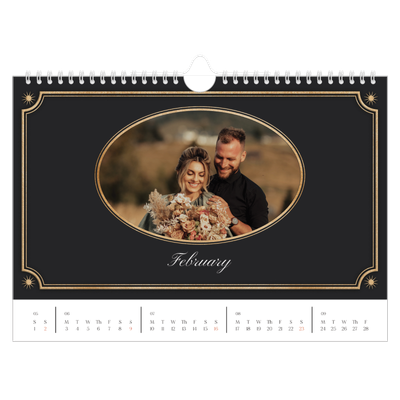 A4 Landscape Photo Calendar — Vintage classic [February]